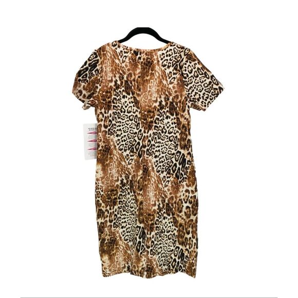 Women With Control Size S Fitted Shapewear Dress Mixed Animal Print Slimming NWT - Picture 2 of 9